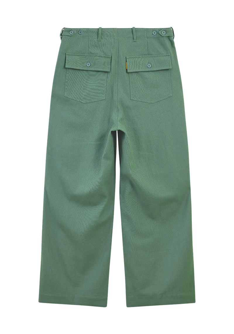 Super Baggy Fatigue Pants Olive | CHECKS DOWNTOWN
