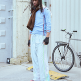 Swisha Track Pants Silver | CHECKS DOWNTOWN