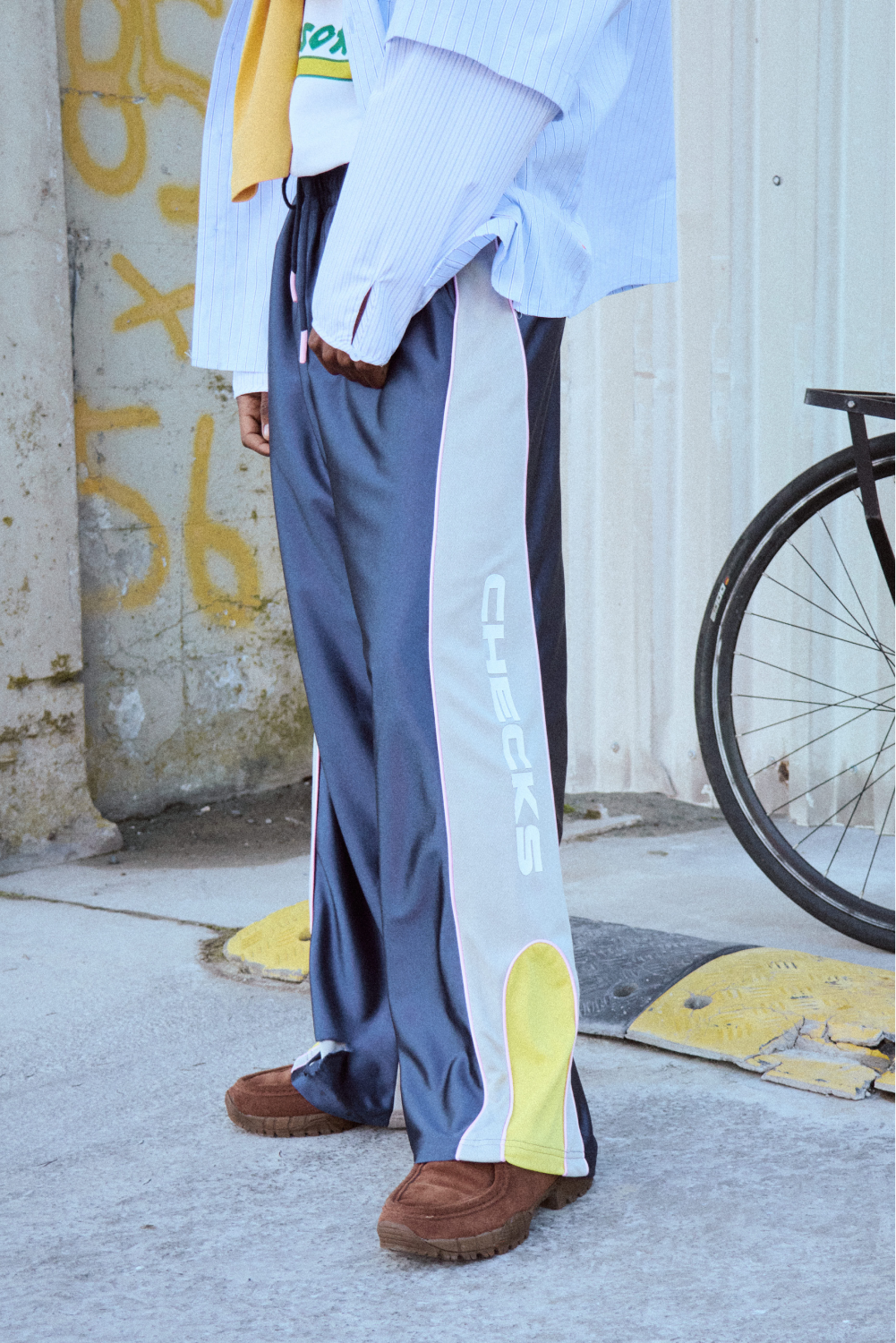 Swisha Track Pants Navy | CHECKS DOWNTOWN