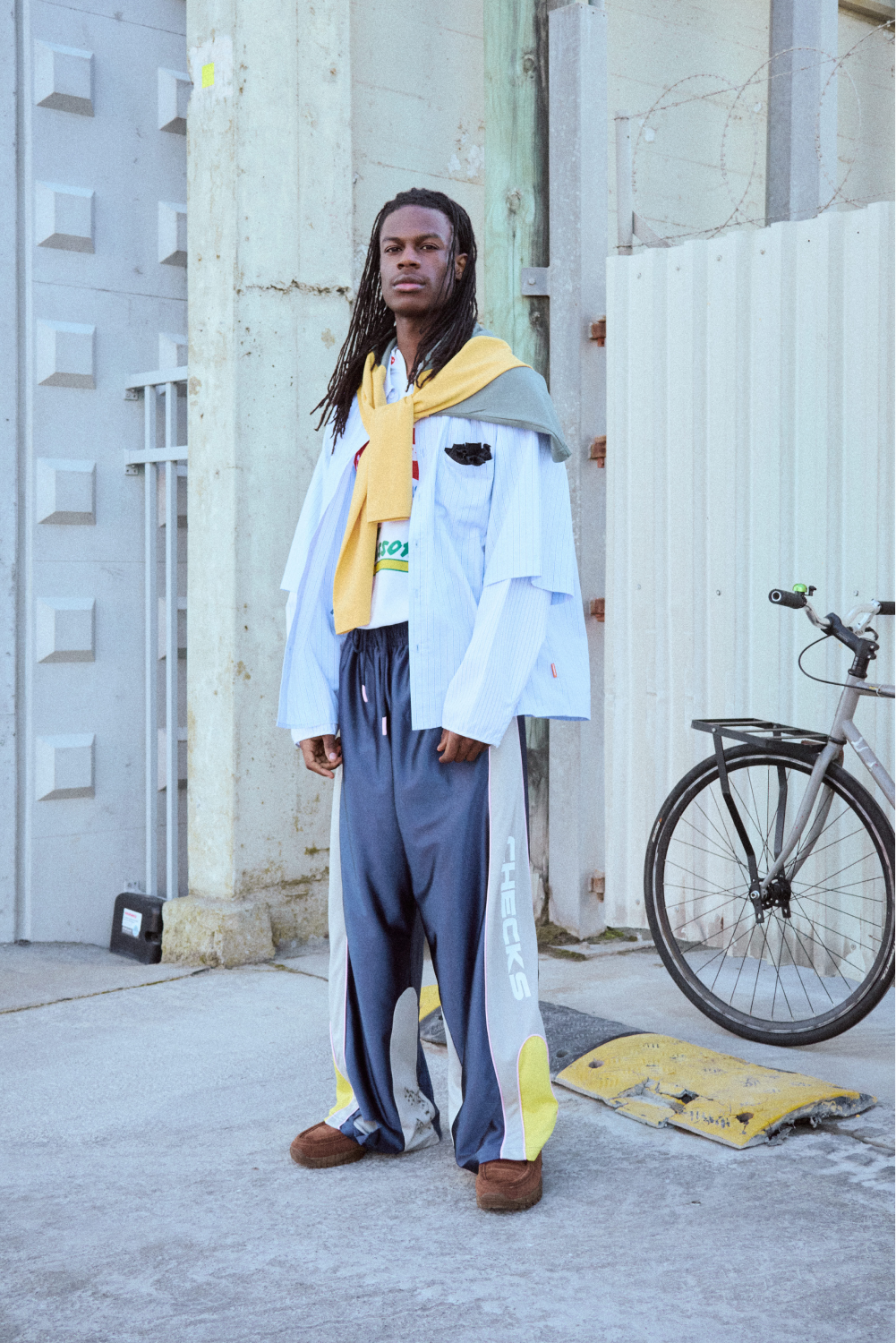 Swisha Track Pants Navy | CHECKS DOWNTOWN