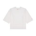 Wide Tee White | CHECKS DOWNTOWN