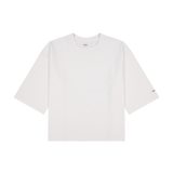 Wide Tee White | CHECKS DOWNTOWN