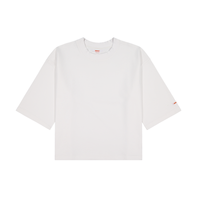 Wide Tee White | CHECKS DOWNTOWN