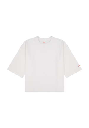 Wide Tee White | CHECKS DOWNTOWN