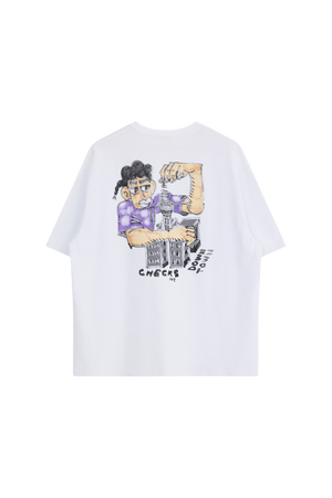 Tower T-shirt White | CHECKS DOWNTOWN