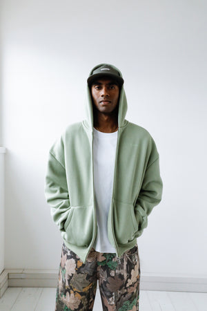 Classic Zip Hoodie Celery | CHECKS DOWNTOWN