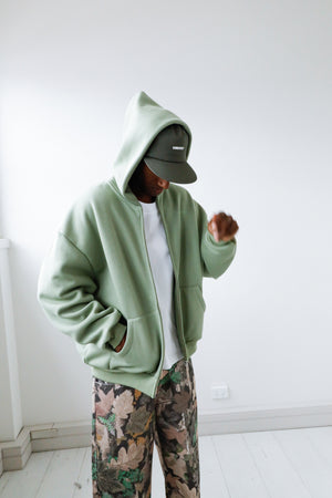 Classic Zip Hoodie Celery | CHECKS DOWNTOWN