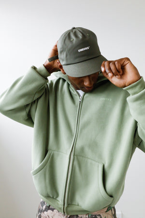 Classic Zip Hoodie Celery | CHECKS DOWNTOWN