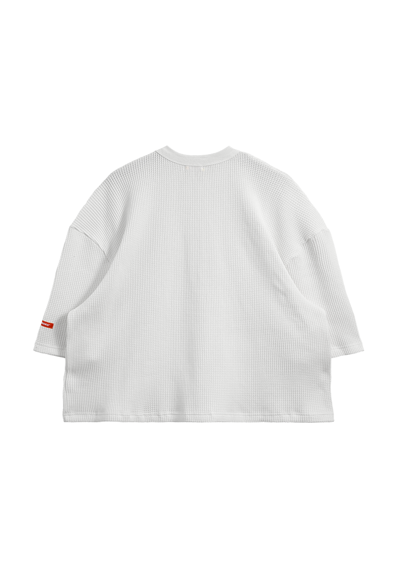 Waffle Tee White | CHECKS DOWNTOWN