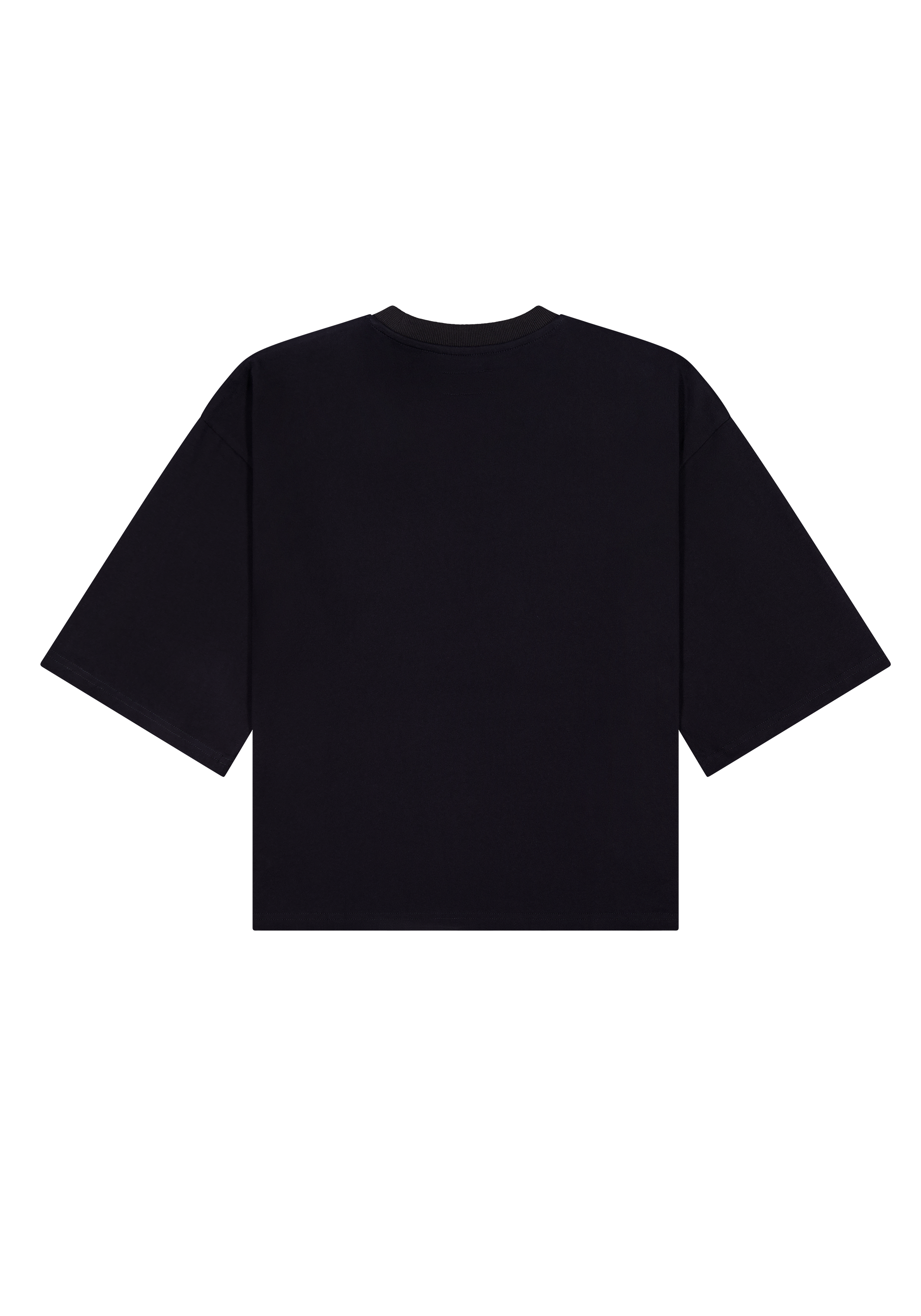 Wide Tee Black | CHECKS DOWNTOWN