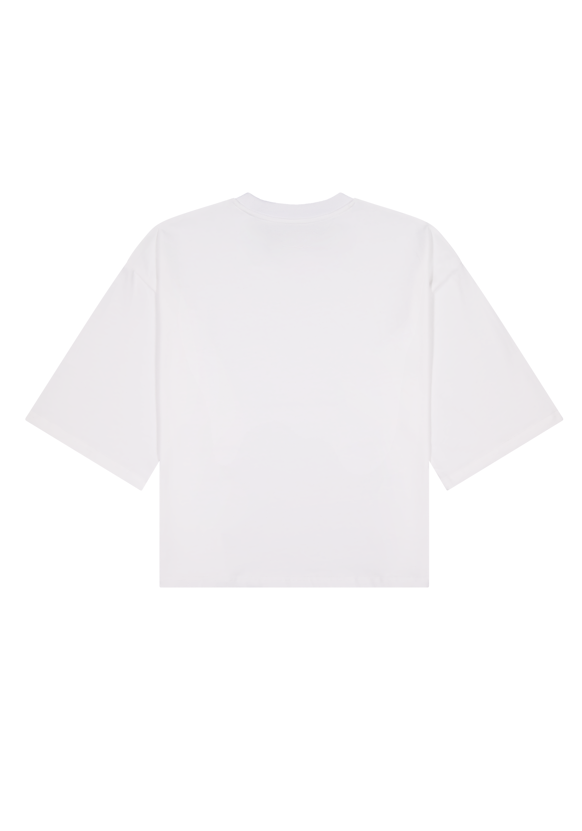 Wide Tee White | CHECKS DOWNTOWN