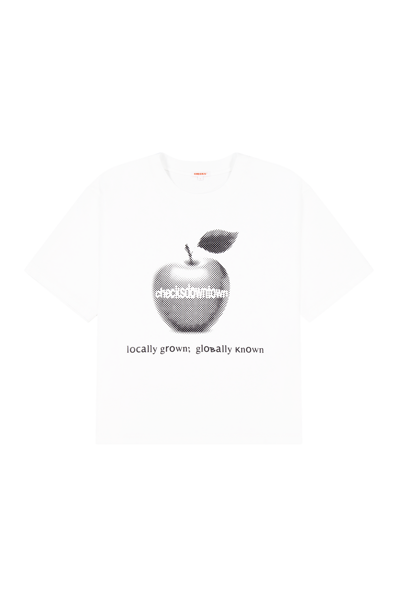 Apple T-shirt White | CHECKS DOWNTOWN
