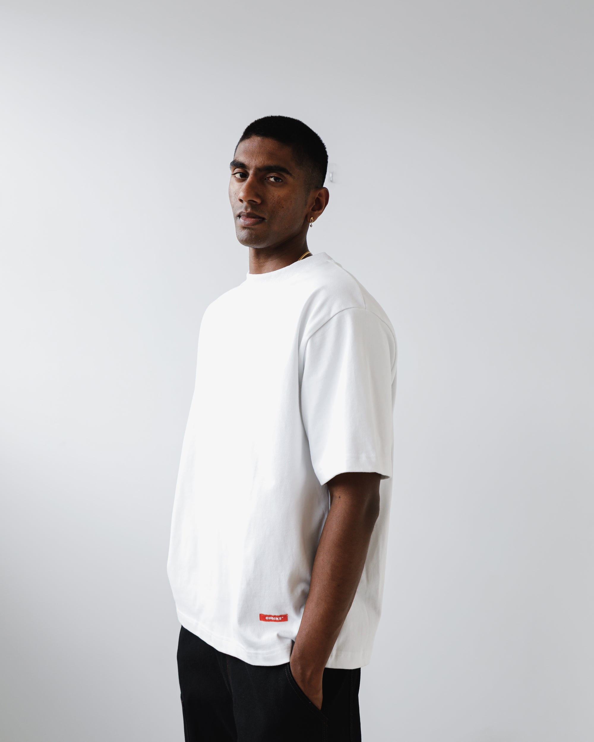 Evergreen Tee White | CHECKS DOWNTOWN