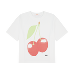 Cherries Tee White | CHECKS DOWNTOWN
