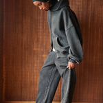 Lark Sweatpants Black Wash | CHECKS DOWNTOWN