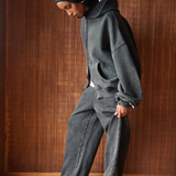 Lark Sweatpants Black Wash | CHECKS DOWNTOWN