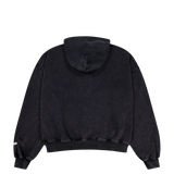 Lark Zip Hoodie Black Wash