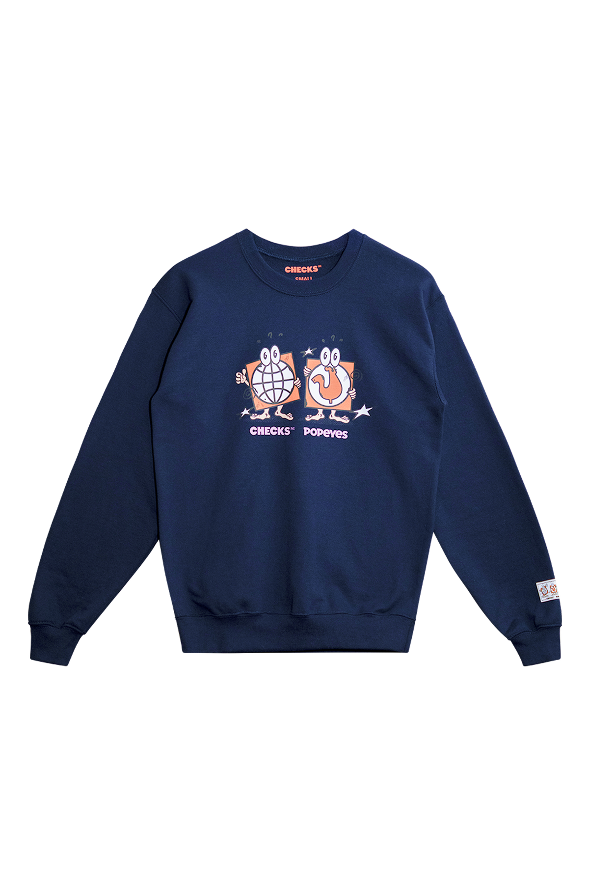 Poppy Sweatshirt Navy | CHECKS DOWNTOWN