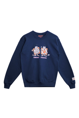 Poppy Sweatshirt Navy | CHECKS DOWNTOWN