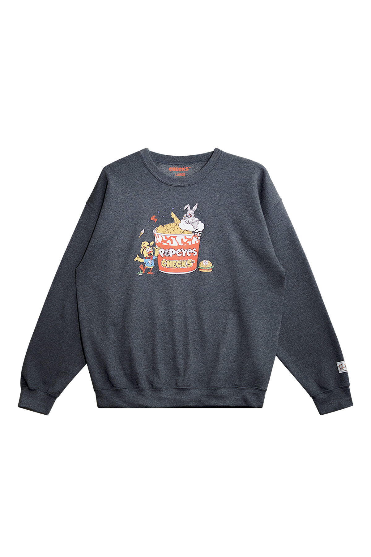 Bucket Sweatshirt Charcoal | CHECKS DOWNTOWN