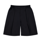 Hakama Shorts Black Wool | CHECKS DOWNTOWN