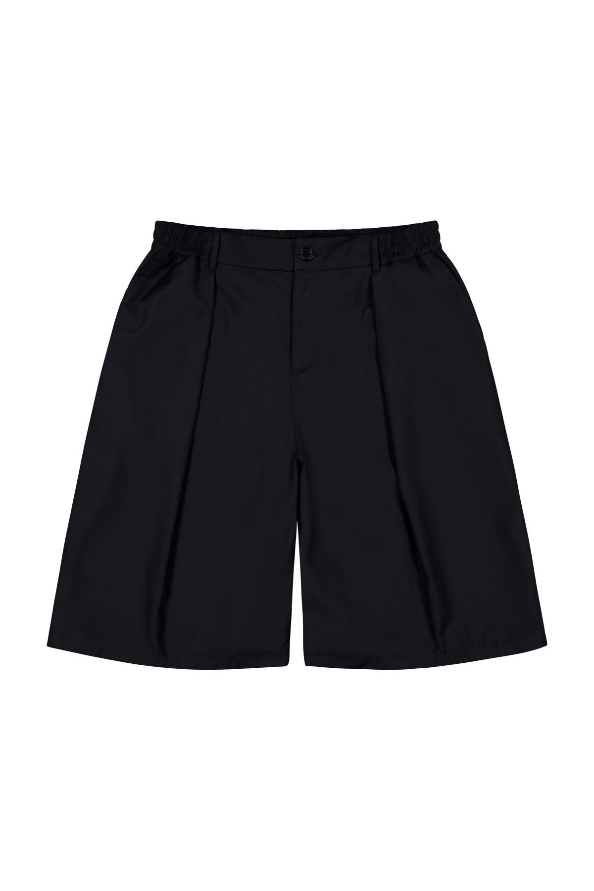 Hakama Shorts Black Wool | CHECKS DOWNTOWN