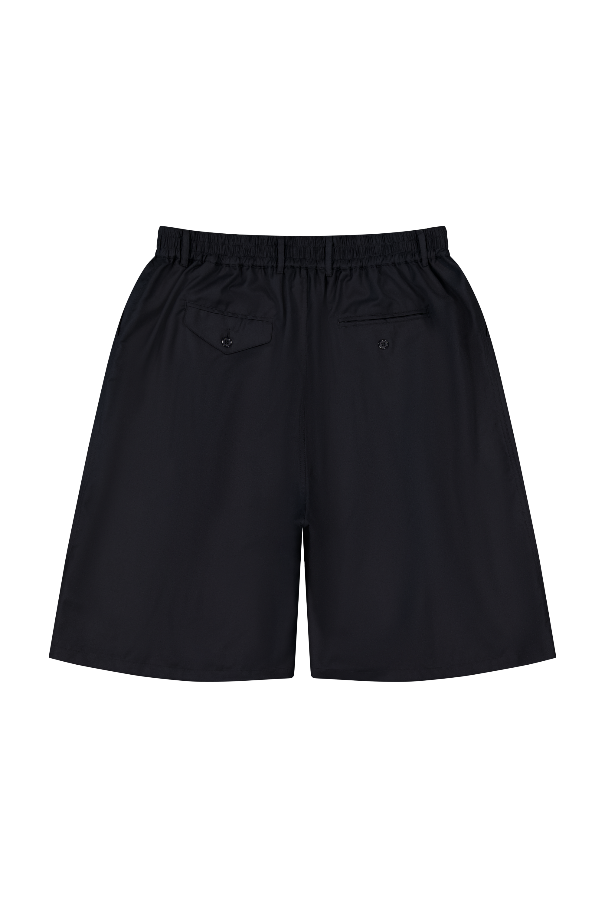 Hakama Shorts Black Wool | CHECKS DOWNTOWN