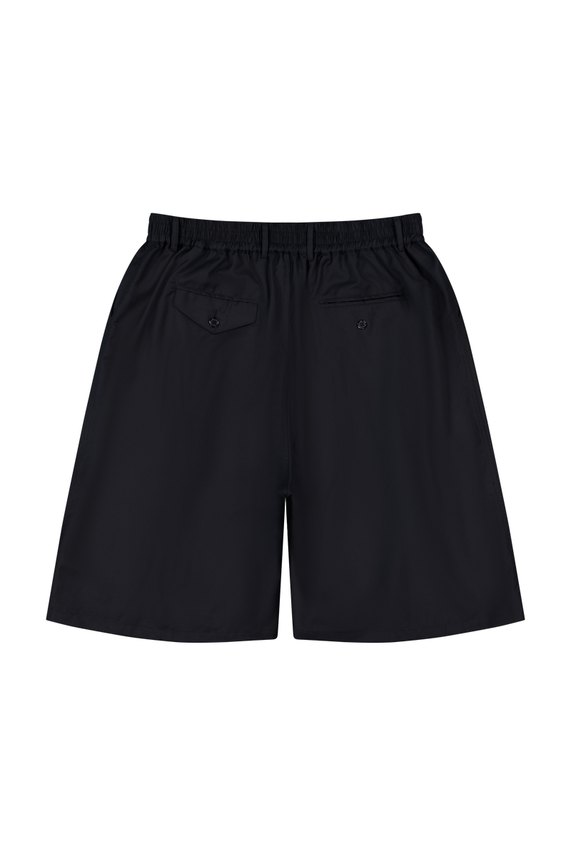 Hakama Shorts Black Wool | CHECKS DOWNTOWN