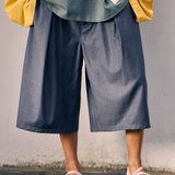 Hakama Shorts Charcoal Wool | CHECKS DOWNTOWN