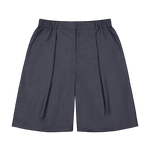 Hakama Shorts Charcoal Wool | CHECKS DOWNTOWN