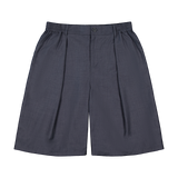 Hakama Shorts Charcoal Wool | CHECKS DOWNTOWN