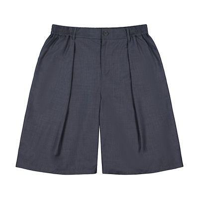 Hakama Shorts Charcoal Wool | CHECKS DOWNTOWN