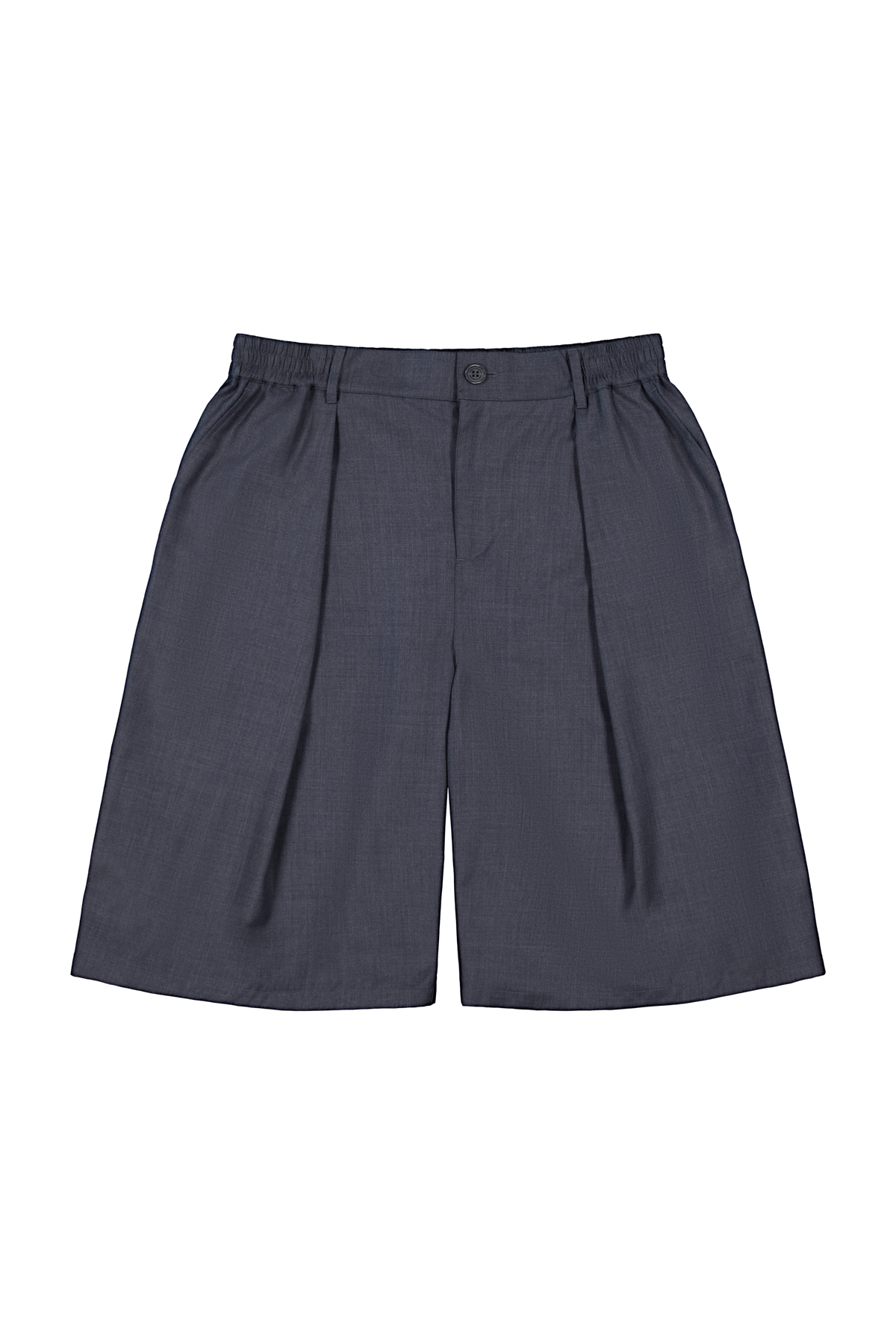 Hakama Shorts Charcoal Wool | CHECKS DOWNTOWN