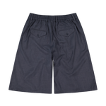 Hakama Shorts Charcoal Wool | CHECKS DOWNTOWN