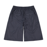Hakama Shorts Charcoal Wool | CHECKS DOWNTOWN