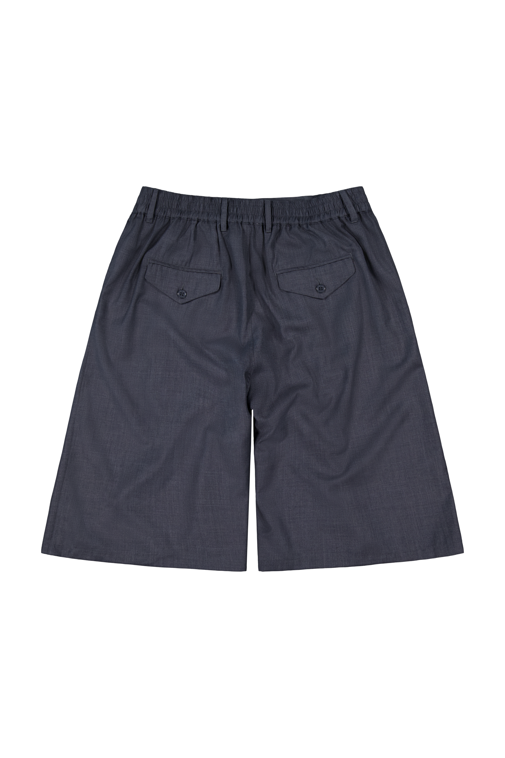 Hakama Shorts Charcoal Wool | CHECKS DOWNTOWN