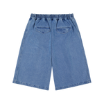 Hakama Shorts Washed Denim | CHECKS DOWNTOWN