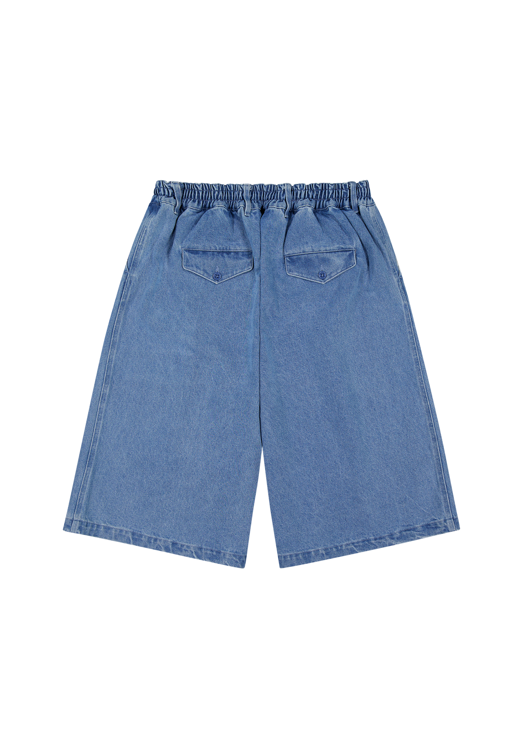 Hakama Shorts Washed Denim | CHECKS DOWNTOWN