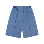 Hakama Shorts Washed Denim | CHECKS DOWNTOWN