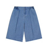 Hakama Shorts Washed Denim | CHECKS DOWNTOWN