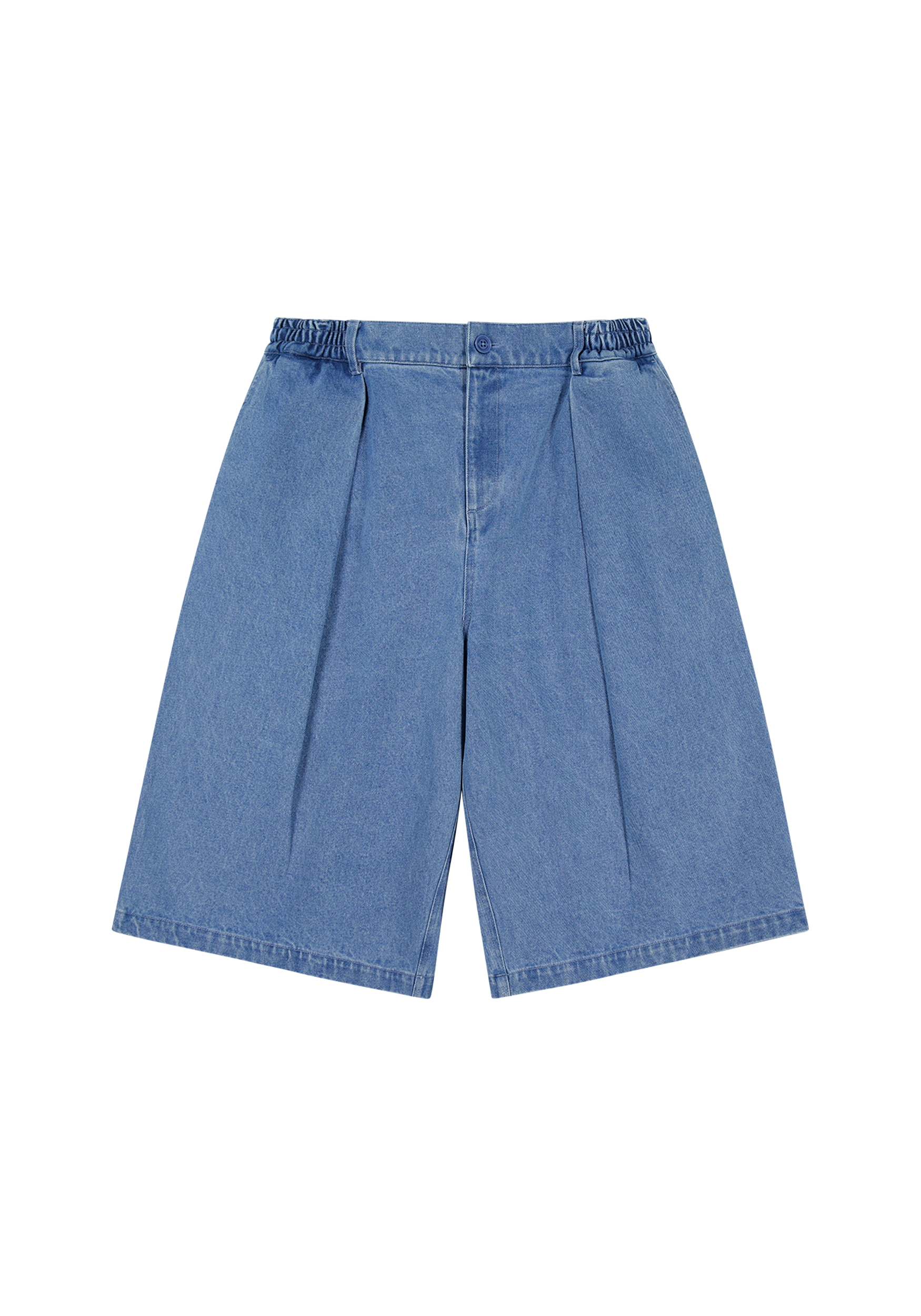 Hakama Shorts Washed Denim | CHECKS DOWNTOWN