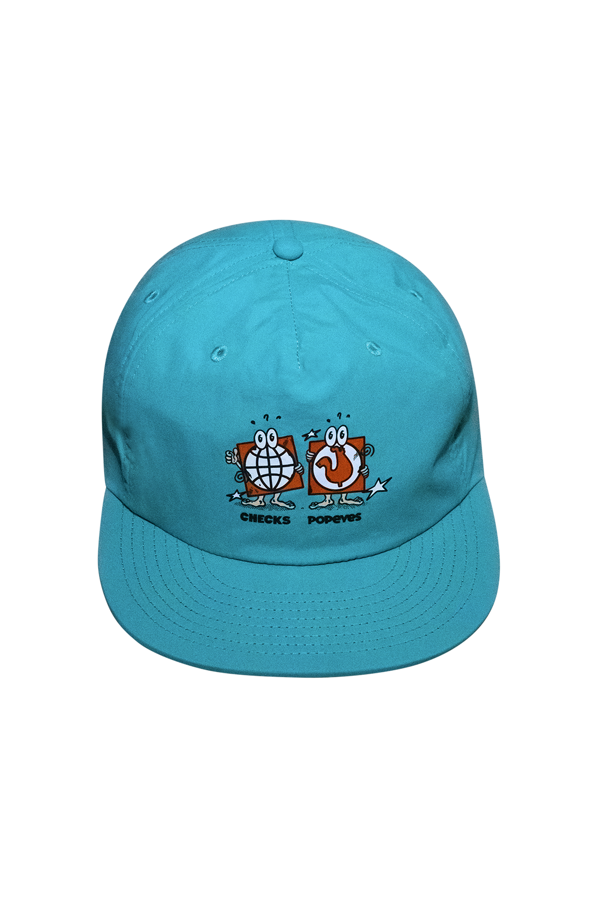 Poppy Hat Teal | CHECKS DOWNTOWN