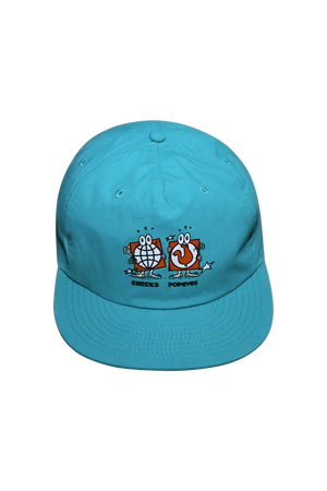 Poppy Hat Teal | CHECKS DOWNTOWN