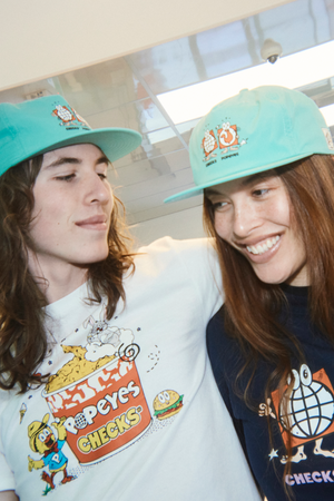 Poppy Hat Teal | CHECKS DOWNTOWN