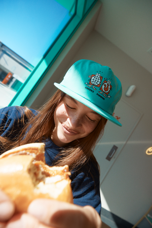 Poppy Hat Teal | CHECKS DOWNTOWN