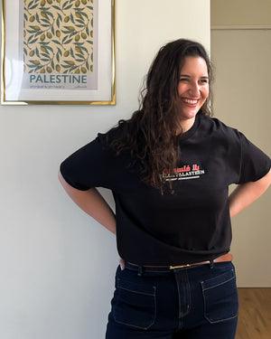 Yalla Falasteen Tee Black | CHECKS DOWNTOWN