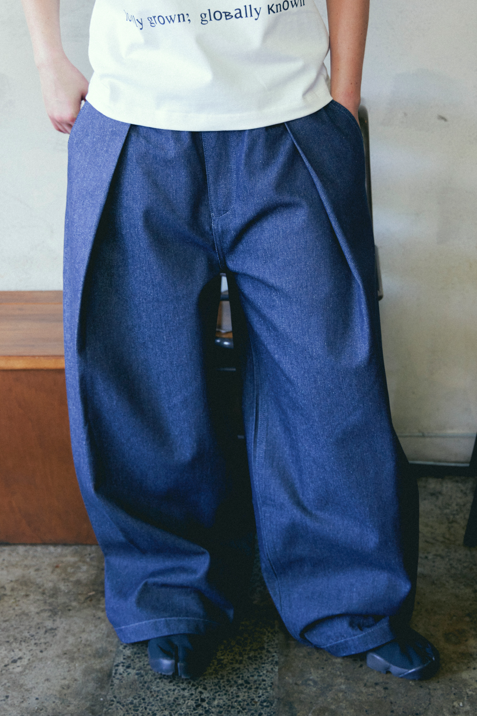 Hakama Pants Indigo Denim | CHECKS DOWNTOWN – Checks Downtown