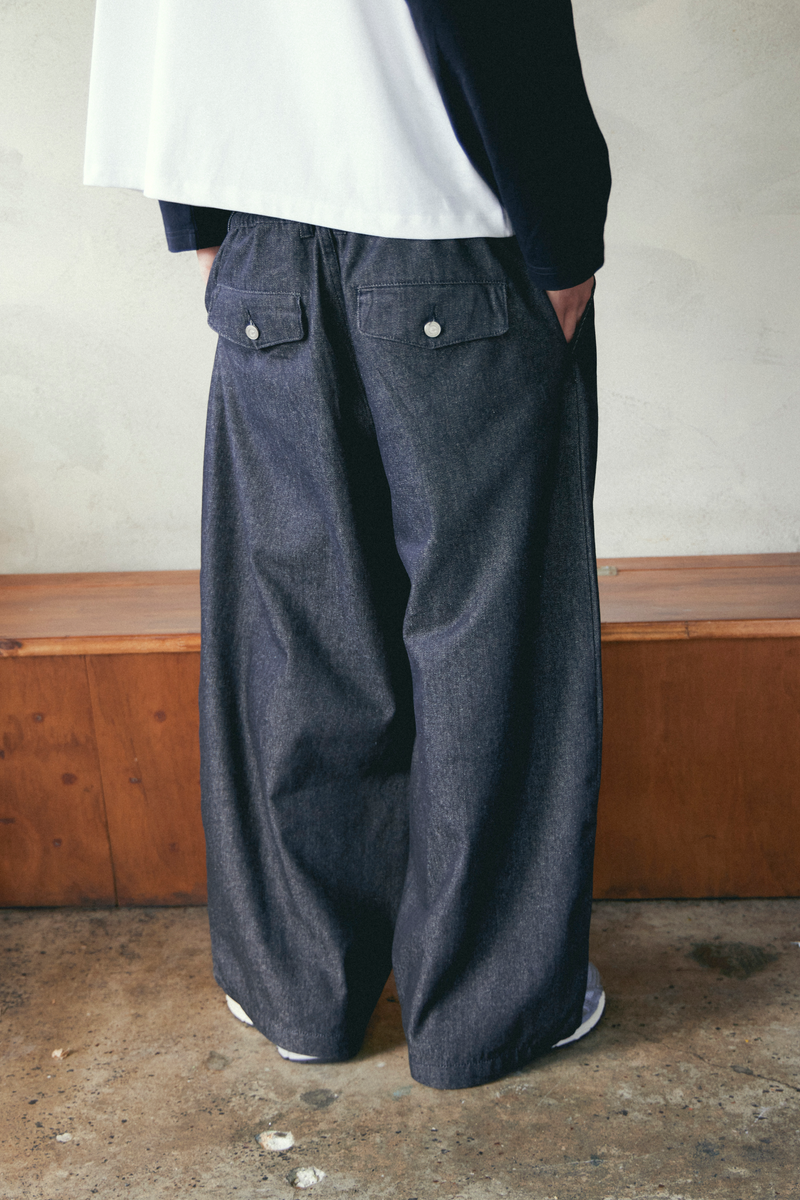 Hakama Pants Black Denim