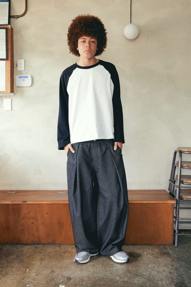 Hakama Pants Black Denim