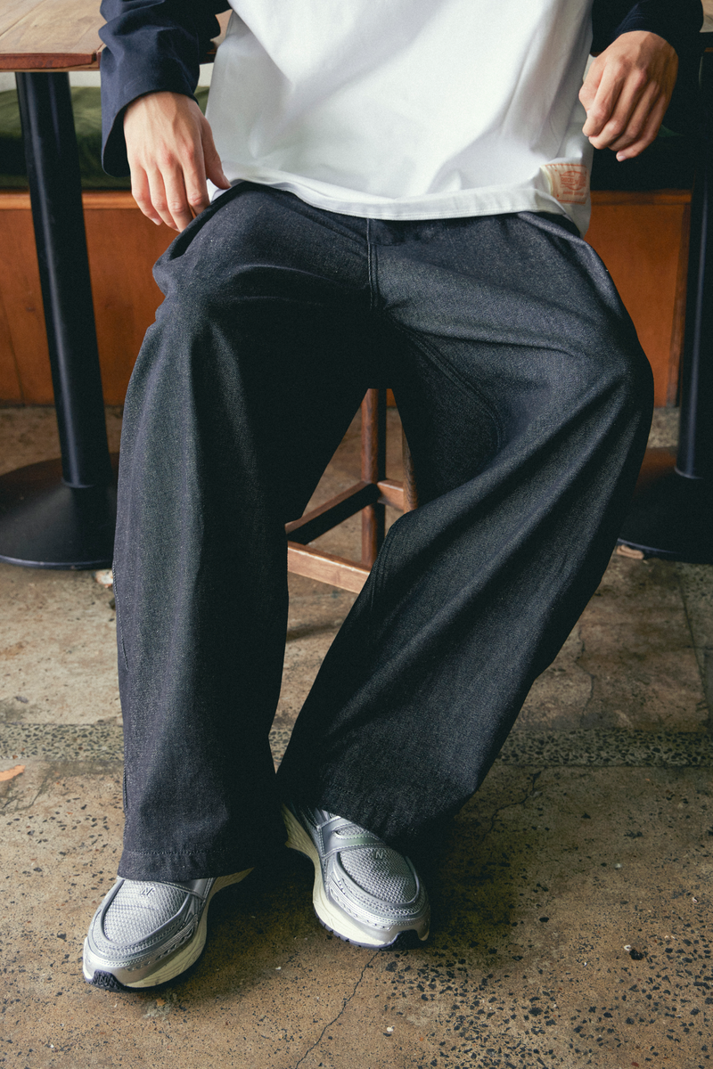 Hakama Pants Black Denim